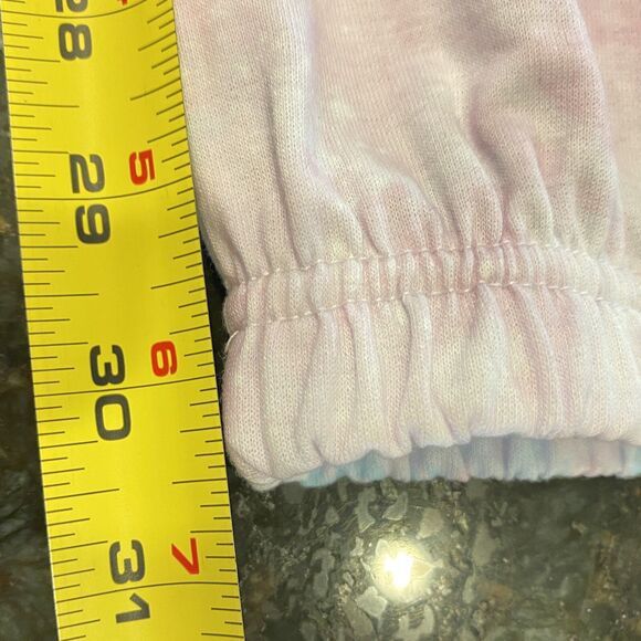 FRIENDS TV Show P.Jammy Whimsey 2-pc PJ Set Pink Tie Dye Fleece Spandex NWT Lg - Picture 16 of 16